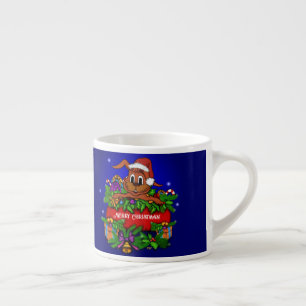 Taza De Espresso Conejo de navidades