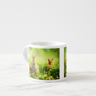 Taza De Espresso Conejos de Pascua