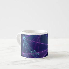 Taza De Espresso Constelación, abstracta fantasía de arte fractal
