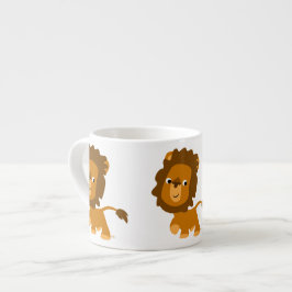 Taza De Espresso Contenido Personalizado corto León Espresso Mug