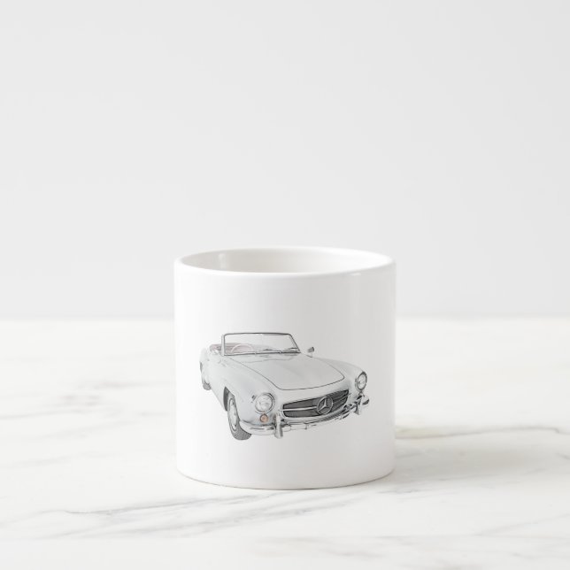 Taza De Espresso Convertible clásico de Mercedes (Frente)