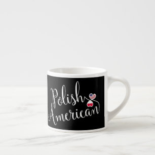 Taza De Espresso Copa Americana de Corazones Entwadas de Polonia