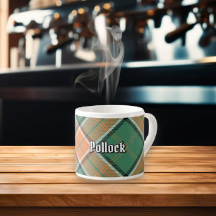 Taza De Espresso Copa Clan Pollock Tartán Espresso