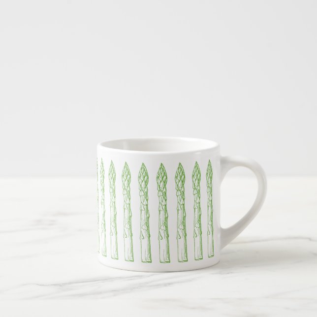 Taza De Espresso Copa de Espresso de Asparagus Verde (Derecha)