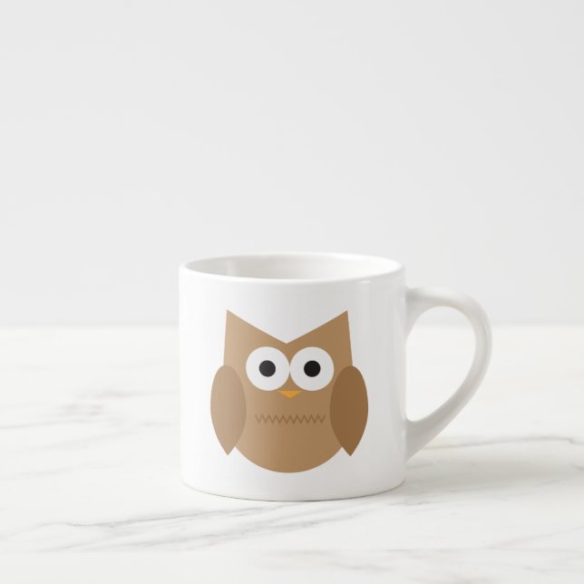 Taza De Espresso Copa de Espresso de Bechuza Marrón (Derecha)