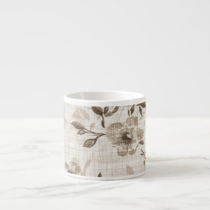 Taza De Espresso Copa de Espresso Mocha Bloom
