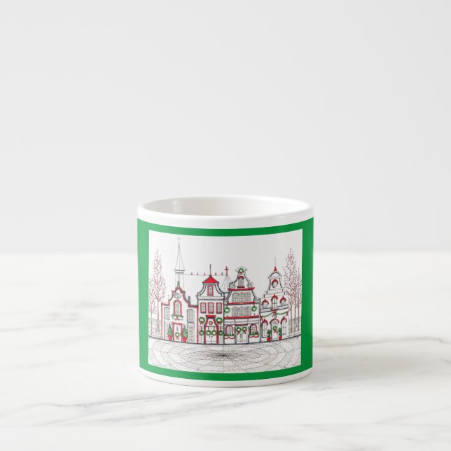 Taza De Espresso Copa de navidades de Europa (Frente)