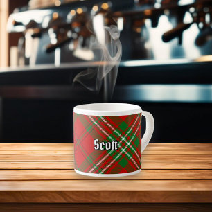 Taza De Espresso Copa Espresso de Clan Scott Red Tartan