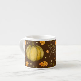 Taza De Espresso Copa Espresso de las Calabazas Doradas