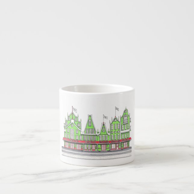 Taza De Espresso Copa Espresso de Navidades de Italia (Frente)