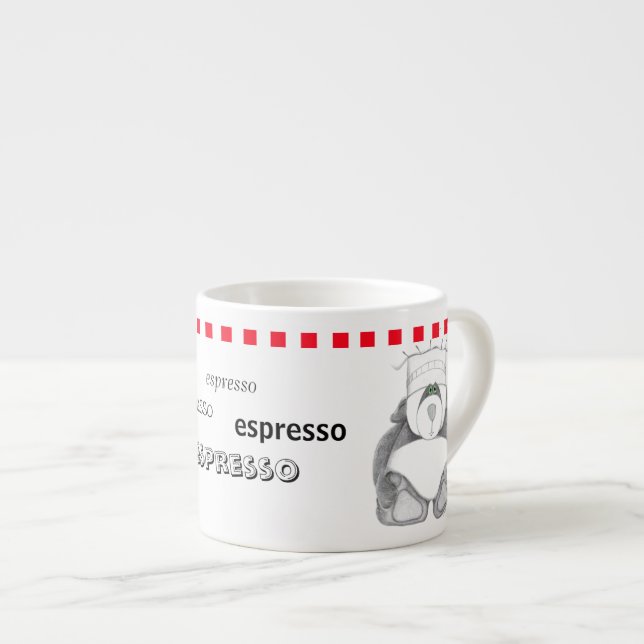 Taza De Espresso Copa Panda Bear Espresso (Derecha)