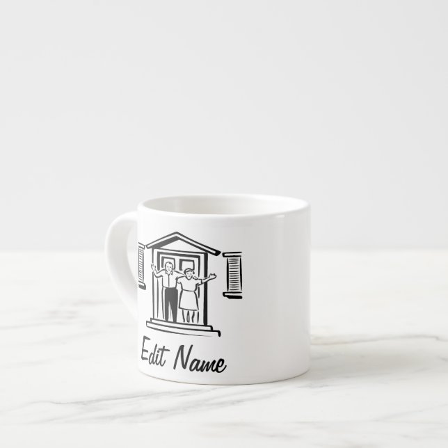 Taza De Espresso Copa personalizada de café (Izquierda)