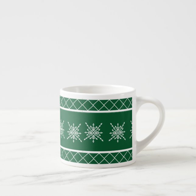 Taza De Espresso Copo de Nieve Cristalizado (Derecha)