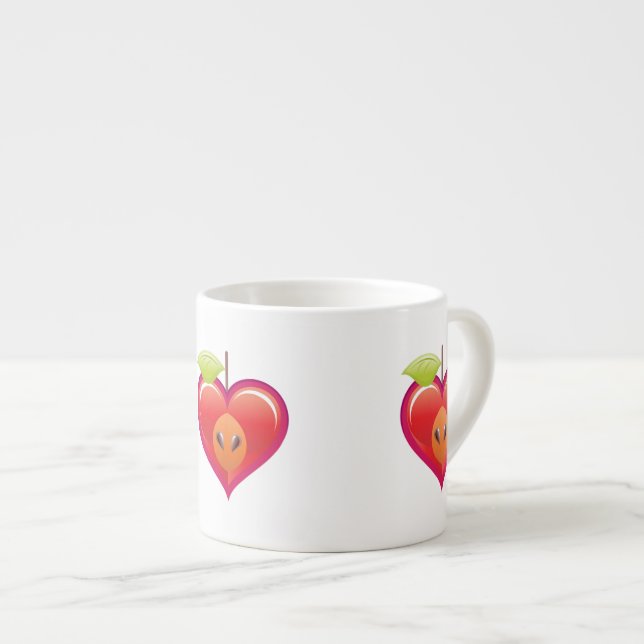 Taza De Espresso Corazón de Apple (Derecha)