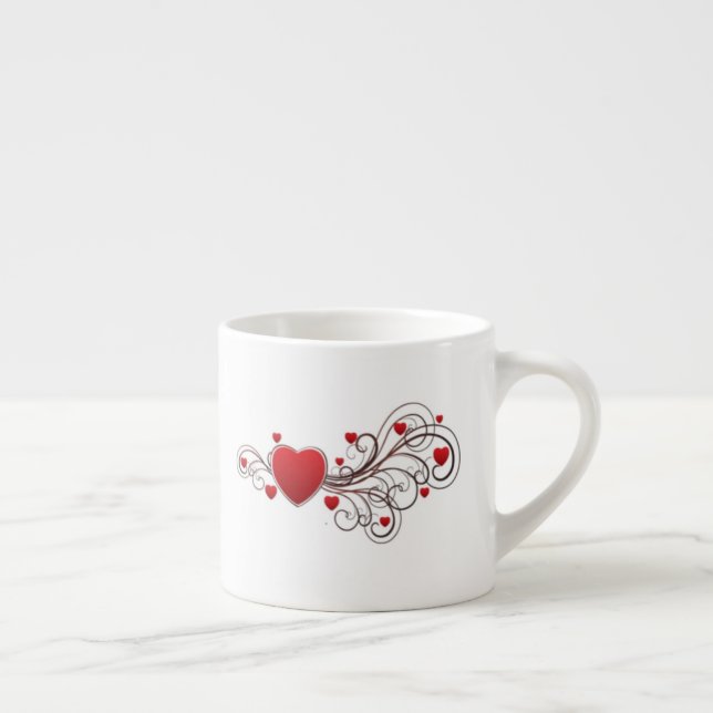 Taza De Espresso Corazón desplazado (Derecha)