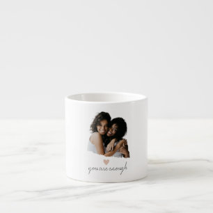 Taza De Espresso Corazón minimalista de Rubor - Eres suficiente -