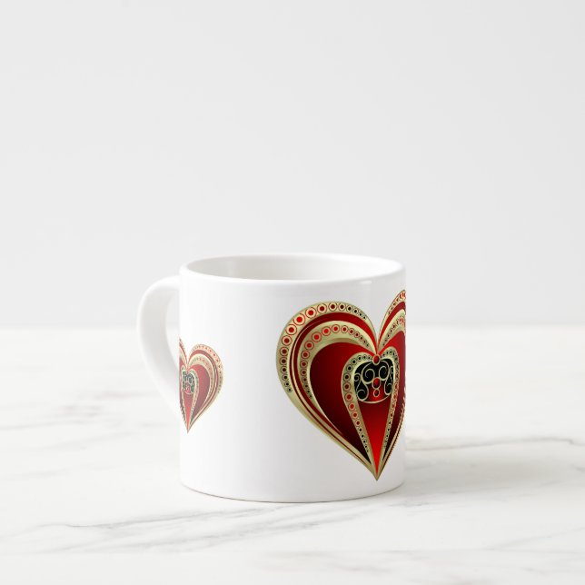 Taza De Espresso Corazón Real (Izquierda)