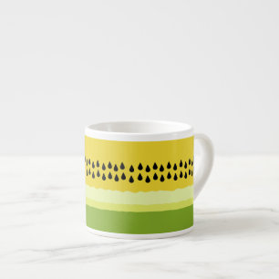 Taza De Espresso Correa de sandía amarilla espresso