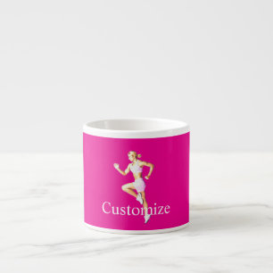 Taza De Espresso Corredora Femenina En Forma Thunder_Cove
