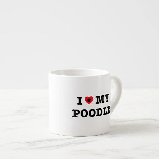 Taza De Espresso Corro mi caniche (Derecha)