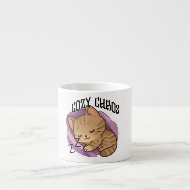Taza De Espresso CozyChaos-a perfect cup to charge your day  (Frente)