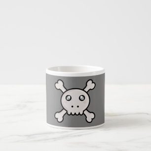 Taza De Espresso Cráneo de Kawaii