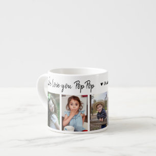 Taza De Espresso Crea tu propia foto de 5 fotos te queremos Pop