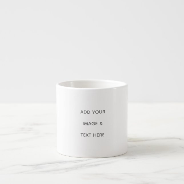 Taza De Espresso Crea tu propio blanco  (Frente)