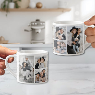 Taza De Espresso Crea Tu Propio Collage de Fotos