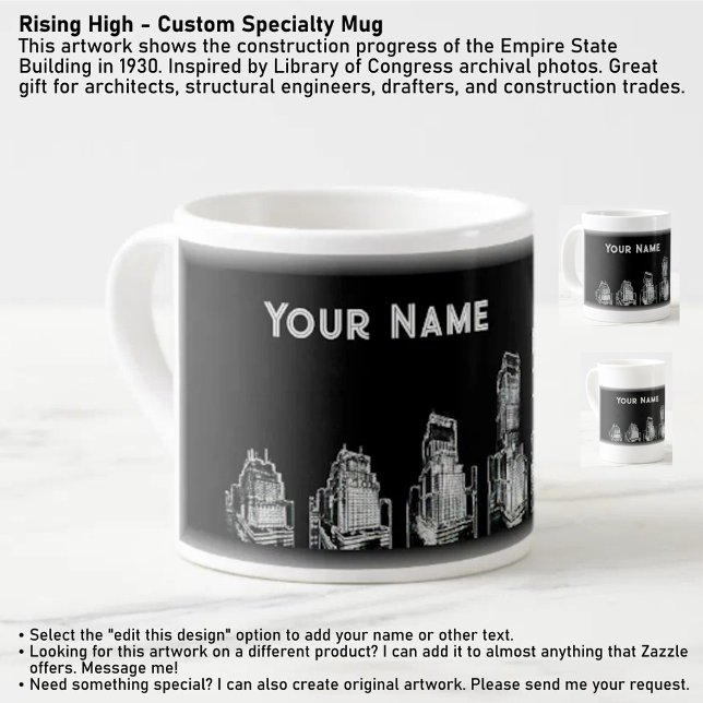 Taza De Espresso Creciente Mug de Especialidad Personalizado (Subido por el creador)