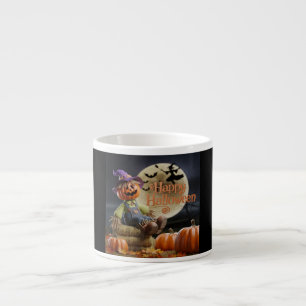 Taza De Espresso Creepy Scarecrow Halloween Mug