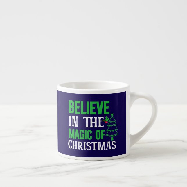 Taza De Espresso Creer en la magia de los Navidades-82077 (Derecha)