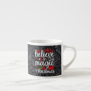 Taza De Espresso Creer en la magia de los Navidades-84604