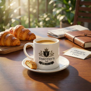 Taza De Espresso Crest personalizado pequeño estímulo divertido Día