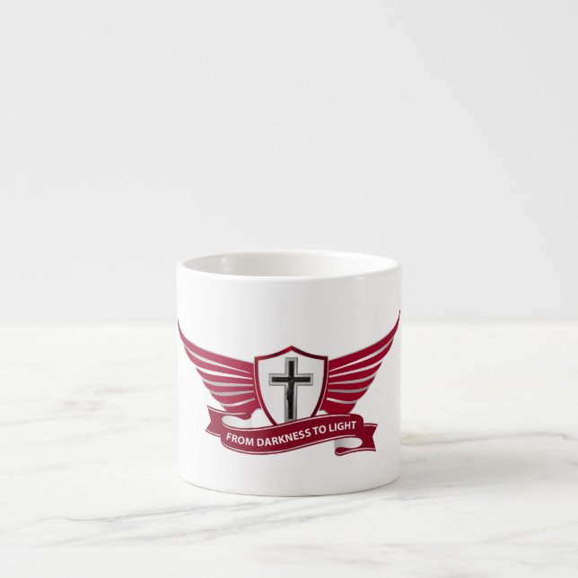 Taza De Espresso Cruz cristiana (Frente)