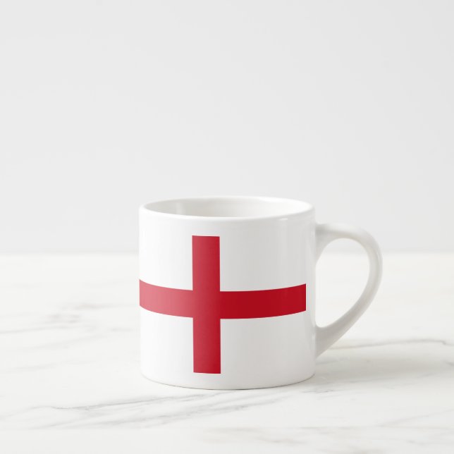 Taza De Espresso Cruz de San Jorge ~ Bandera de Inglaterra (Derecha)