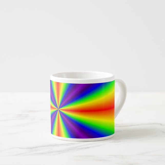 Taza De Espresso Cruz del Arcoiris (Derecha)