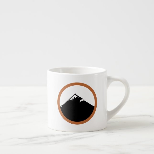Taza De Espresso Cuadratos Primera Copa Espresso de Ruta - RH (Derecha)