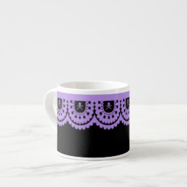 Taza De Espresso ¡CUALQUIER COLOR! Copa de Té Pequeña de Skull Lace
