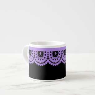 Taza De Espresso ¡CUALQUIER COLOR! Copa de Té Pequeña de Skull Lace