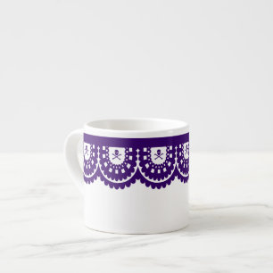 Taza De Espresso ¡CUALQUIER COLOR! Copa de Té Pequeña de Skull Lace