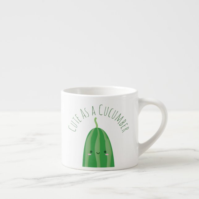 Taza De Espresso Cucumber Funny (Derecha)