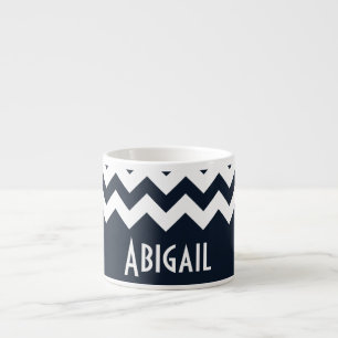 Taza De Espresso Cuevón azul de la marina
