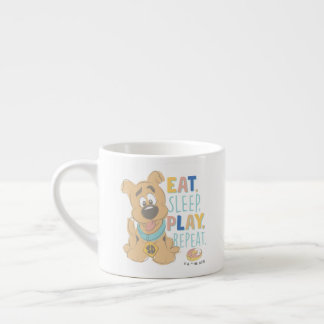 Taza De Espresso Cuppy Scooby-Doo "Come, duerme, juega, repite"