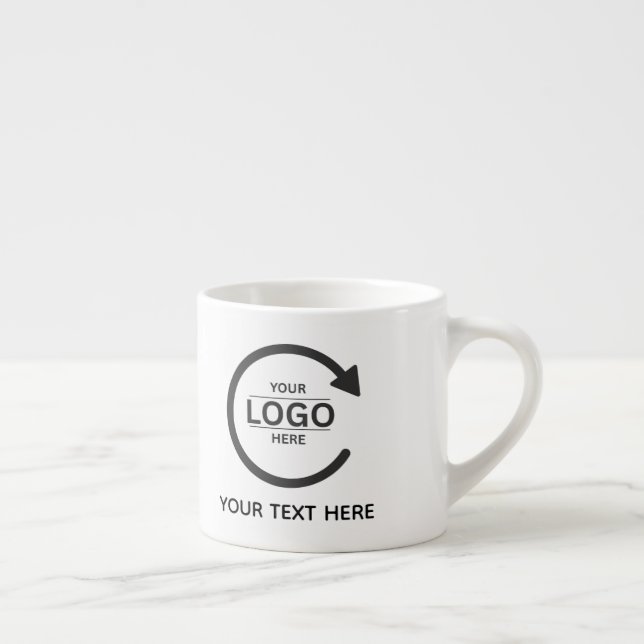 Taza De Espresso Custom Business Brand Logo (Derecha)