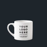 Taza De Espresso Custom Logo and text Espresso Cup No Minimum<br><div class="desc">Custom business logo and text espresso cup — minimalist, professional, and crafted for everyday branding. Smooth porcelain body with a matte finish, compact 60–90 ml capacity for a concentrated shot, and a slim, ergonomic handle for comfortable single-handed use. Colorfu logo printing and clean typography reproduce sharp detail; optional rim or...</div>