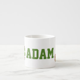 Taza De Espresso Custom Name Adam Safari Animals Espresso Mug