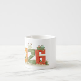 Taza De Espresso Cute 2026 New Year's Espresso Mug