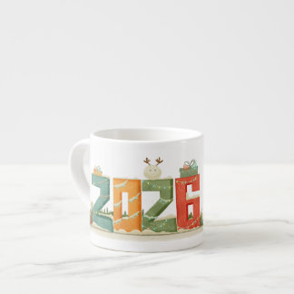 Taza de espresso 'Cute 2026' para Año Nuevo