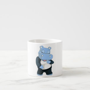 TAZA DE ESPRESSO CUTE AZUL HIPPO